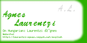 agnes laurentzi business card